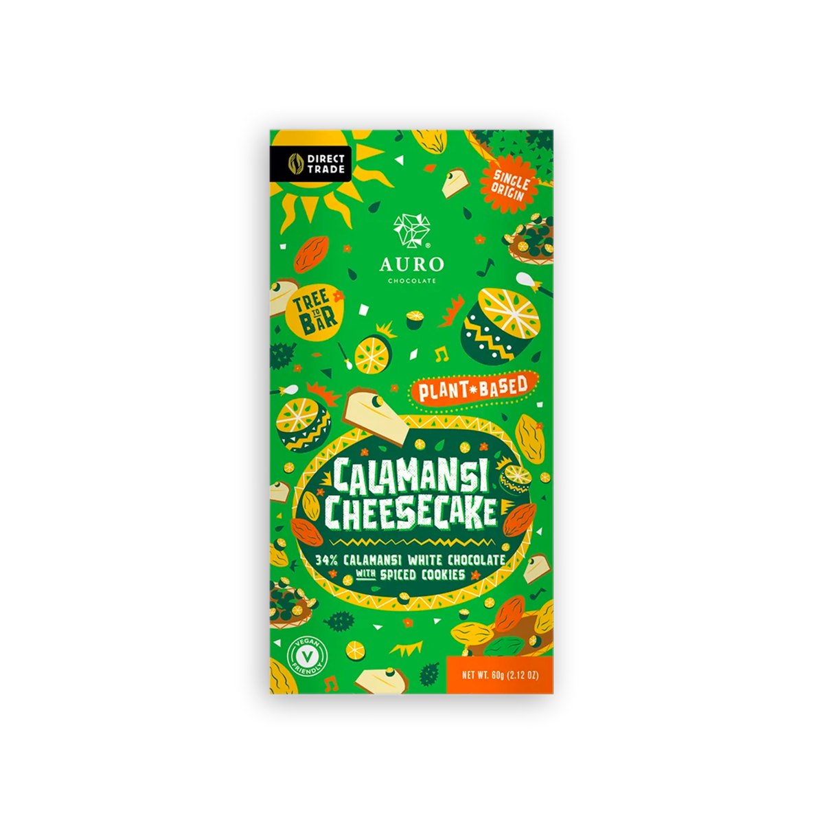 Calamansi Cheesecake with Plant-Based 34% White Chocolate